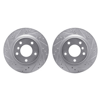 R1 Concepts® - Drilled and Slotted Rear Brake Rotor Set