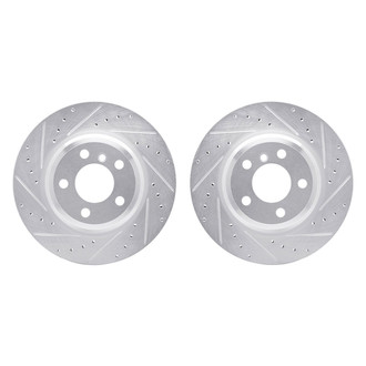 R1 Concepts® - Drilled and Slotted Rear Brake Rotor Set