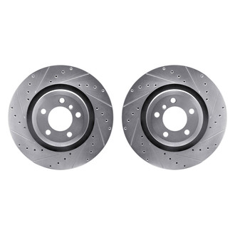 R1 Concepts® - Drilled and Slotted Rear Brake Rotor Set