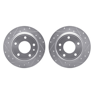 R1 Concepts® - Drilled and Slotted Rear Brake Rotor Set