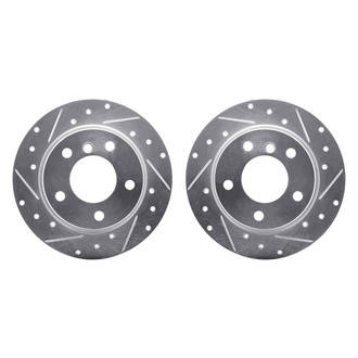 R1 Concepts® - Drilled and Slotted Rear Brake Rotor Set