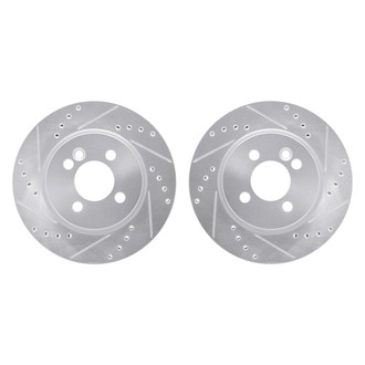 R1 Concepts® - Drilled and Slotted Front Brake Rotor Set