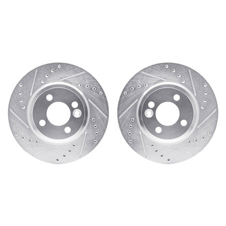 R1 Concepts® - Drilled and Slotted Front Brake Rotor Set