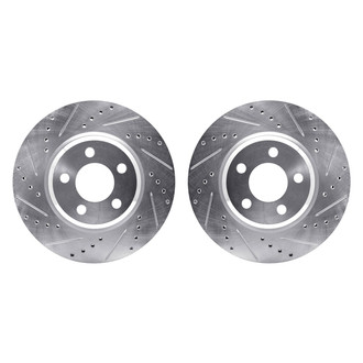 R1 Concepts® - Drilled and Slotted Front Brake Rotor Set