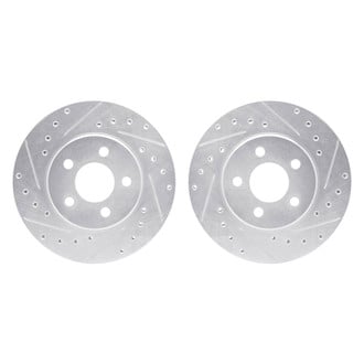 R1 Concepts® - Drilled and Slotted Front Brake Rotor Set