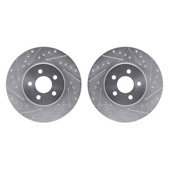 R1 Concepts® - Drilled and Slotted Front Brake Rotor Set