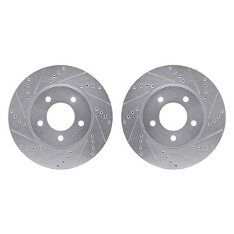 R1 Concepts® - Drilled and Slotted Front Brake Rotor Set