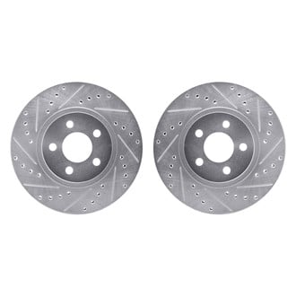 R1 Concepts® - Drilled and Slotted Front Brake Rotor Set