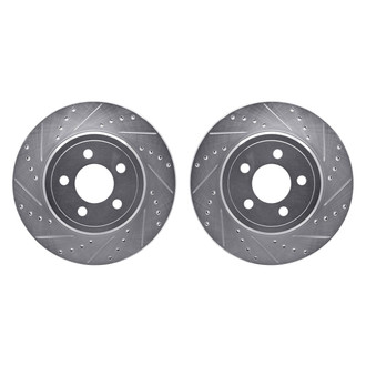 R1 Concepts® - Drilled and Slotted Rear Brake Rotor Set