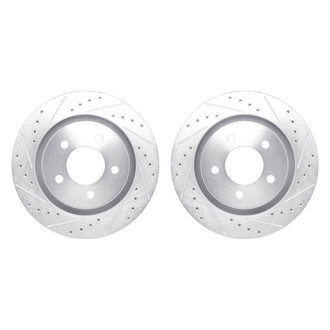 R1 Concepts® - Drilled and Slotted Front Brake Rotor Set
