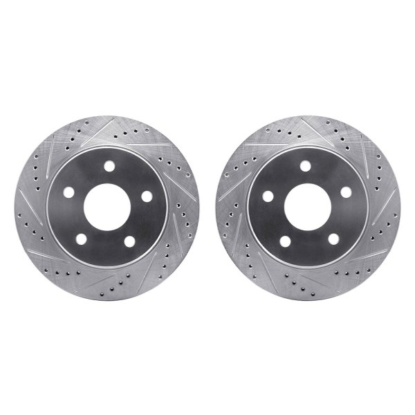 R1 Concepts® - Drilled and Slotted Front Brake Rotor Set