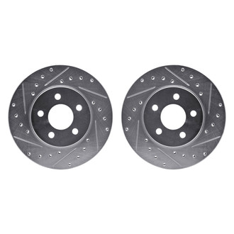 R1 Concepts® - Drilled and Slotted Front Brake Rotor Set