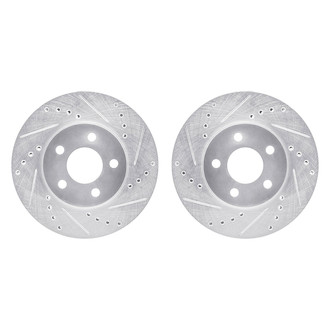 R1 Concepts® - Drilled and Slotted Front Brake Rotor Set