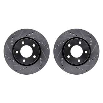 R1 Concepts® - Drilled and Slotted Front Brake Rotor Set