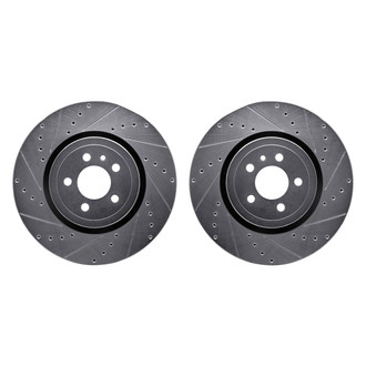 R1 Concepts® - Drilled and Slotted Front Brake Rotor Set