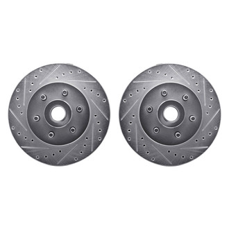 R1 Concepts® - Drilled and Slotted Front Brake Rotor Set