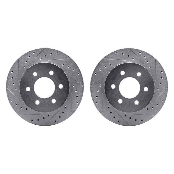 R1 Concepts® - Drilled and Slotted Front Brake Rotor Set