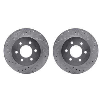R1 Concepts® - Drilled and Slotted Front Brake Rotor Set