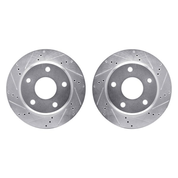 R1 Concepts® - Drilled and Slotted Front Brake Rotor Set