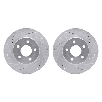 R1 Concepts® - Drilled and Slotted Front Brake Rotor Set