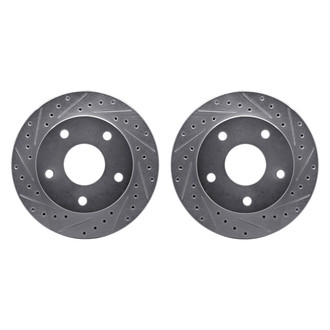 R1 Concepts® - Drilled and Slotted Front Brake Rotor Set