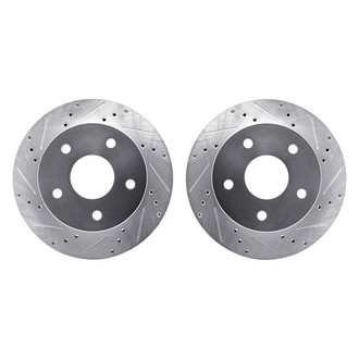 R1 Concepts® - Drilled and Slotted Front Brake Rotor Set