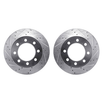 R1 Concepts® - Drilled and Slotted Front Brake Rotor Set