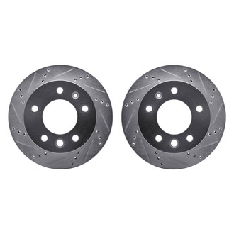 R1 Concepts® - Drilled and Slotted Front Brake Rotor Set