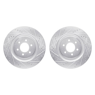 R1 Concepts® - Drilled and Slotted Front Brake Rotor Set