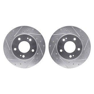 R1 Concepts® - Drilled and Slotted Front Brake Rotor Set