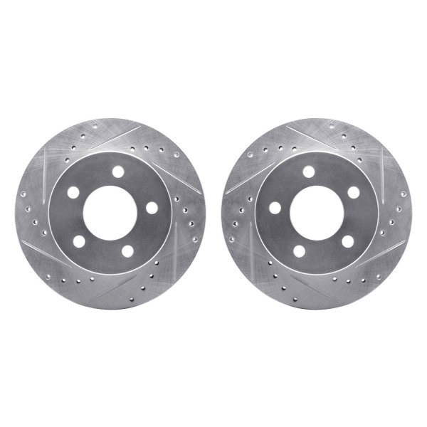 R1 Concepts® - Drilled and Slotted Front Brake Rotor Set