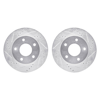 R1 Concepts® - Drilled and Slotted Front Brake Rotor Set