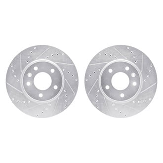 R1 Concepts® - Drilled and Slotted Front Brake Rotor Set