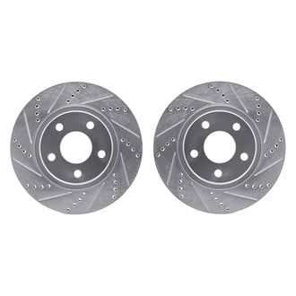 R1 Concepts® - Drilled and Slotted Front Brake Rotor Set