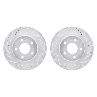 R1 Concepts® - Drilled and Slotted Front Brake Rotor Set
