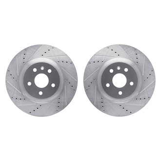 R1 Concepts® - Drilled and Slotted Front Brake Rotor Set