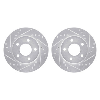 R1 Concepts® - Drilled and Slotted Front Brake Rotor Set