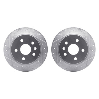 R1 Concepts® - Drilled and Slotted Rear Brake Rotor Set