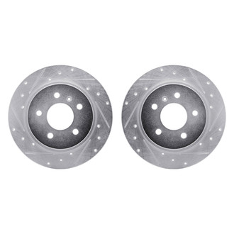 R1 Concepts® - Drilled and Slotted Rear Brake Rotor Set