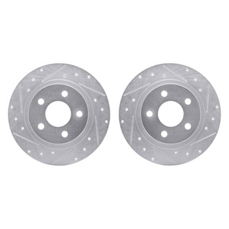R1 Concepts® - Drilled and Slotted Rear Brake Rotor Set