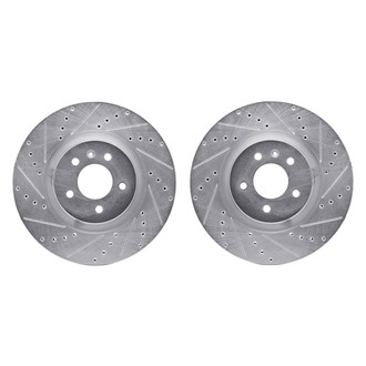 R1 Concepts® - Drilled and Slotted Front Brake Rotor Set