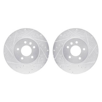 R1 Concepts® - Drilled and Slotted Front Brake Rotor Set