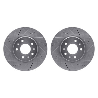 R1 Concepts® - Drilled and Slotted Front Brake Rotor Set