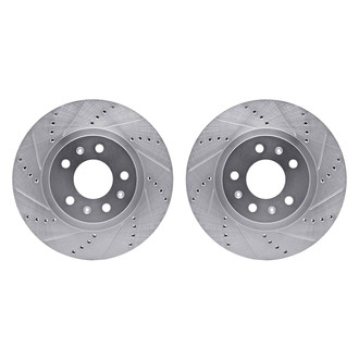 R1 Concepts® - Drilled and Slotted Front Brake Rotor Set