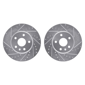 R1 Concepts® - Drilled and Slotted Front Brake Rotor Set