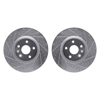 R1 Concepts® - Drilled and Slotted Front Brake Rotor Set