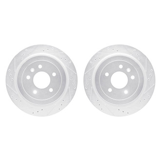R1 Concepts® - Drilled and Slotted Rear Brake Rotor Set
