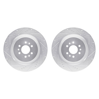 R1 Concepts® - Drilled and Slotted Rear Brake Rotor Set