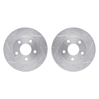 R1 Concepts® - Drilled and Slotted Front Brake Rotor Set