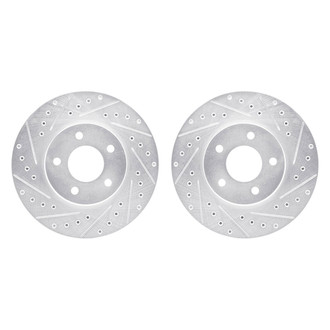 R1 Concepts® - Drilled and Slotted Front Brake Rotor Set